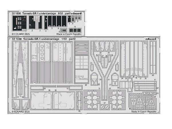 1/32 トーネード GR.1 着陸装置エッチングパーツ (イタレリ用)