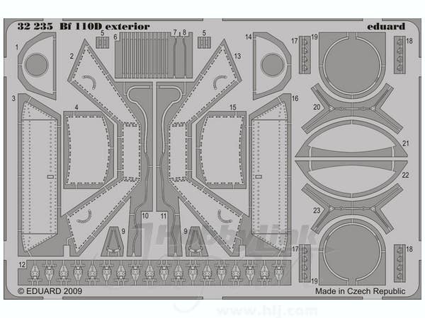 1/32 Bf 110D 外装用 PEセット (ドラゴン用)