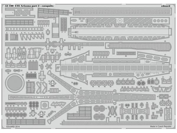 1/200 USS アリゾナ用パーツセット・パート2 カタパルト (TRP1/200用)