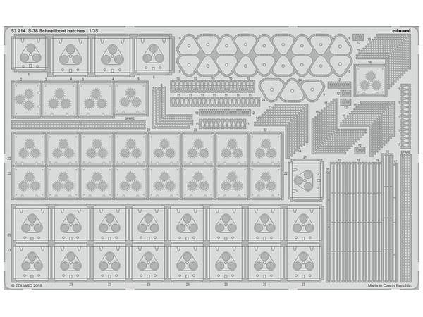 1/35 ドイツ魚雷艇 S-38 シュネルボート ハッチ (イタレリ用)