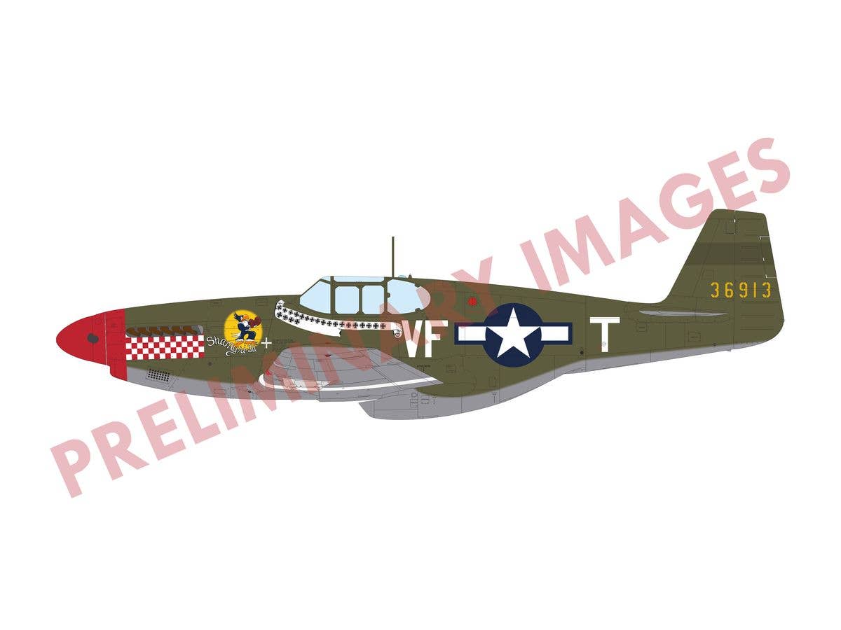 1/32 P-51B マスタング 通常キャノピー装備ハイブリッドエディション