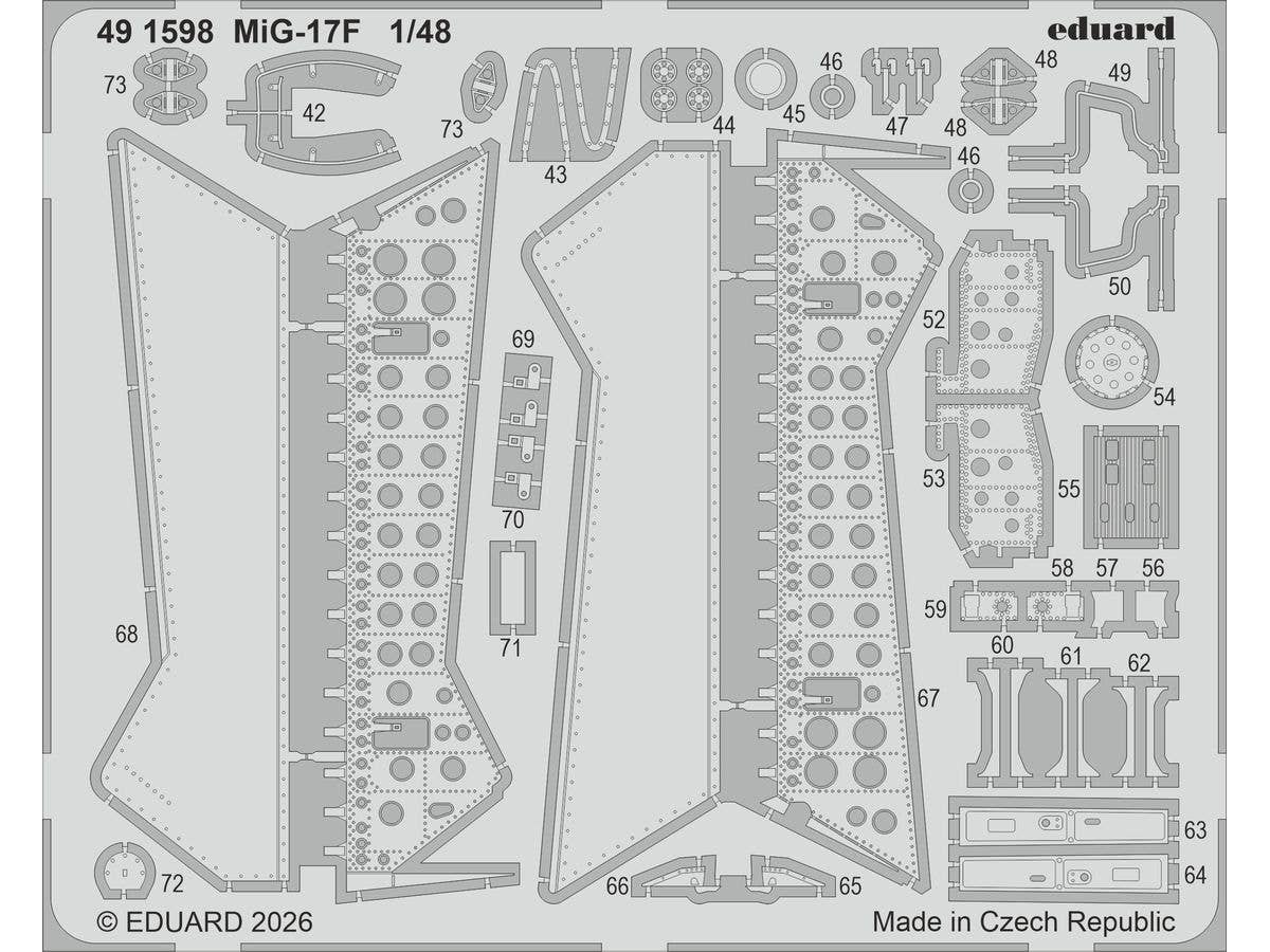 1/48 MiG-17F ビッグEDパーツセット (キネティック用)