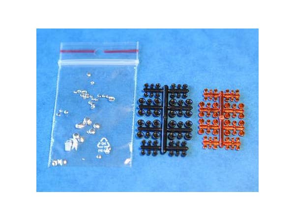 1/35 車両ライトセットA (オレンジ 48個入り) (反射鏡別パーツ)