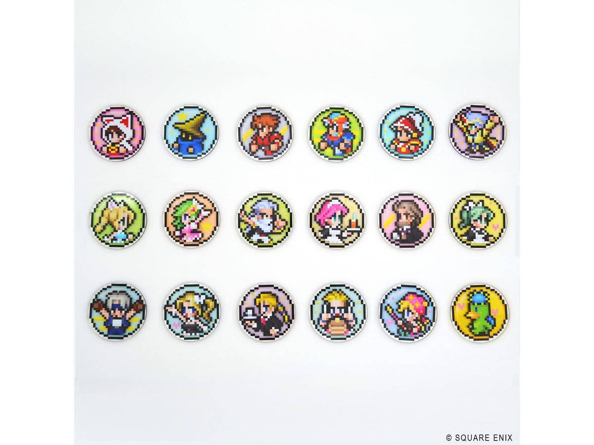 ファイナルファンタジー ピクセルリマスター アイコンアクリルシールコレクション 1Box 18pcs