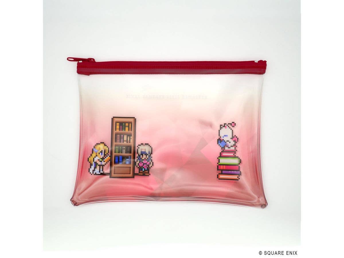 ファイナルファンタジー ピクセルリマスター Book Characters クリアポーチ ロック & セリス、モグ