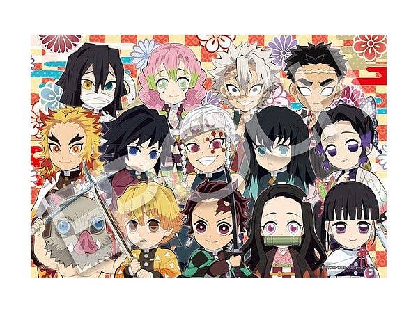 ジグソーパズル: 鬼滅の刃 みにきゃら集合! 100ラージピース (38 x 26cm)