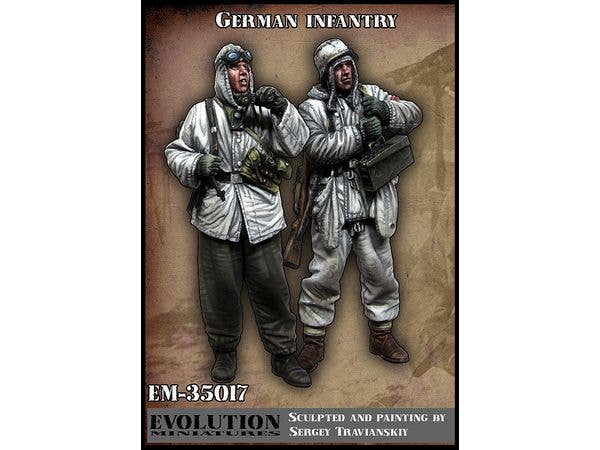 1/35 WWII ドイツ 冬季装備の歩兵セット (2体入)