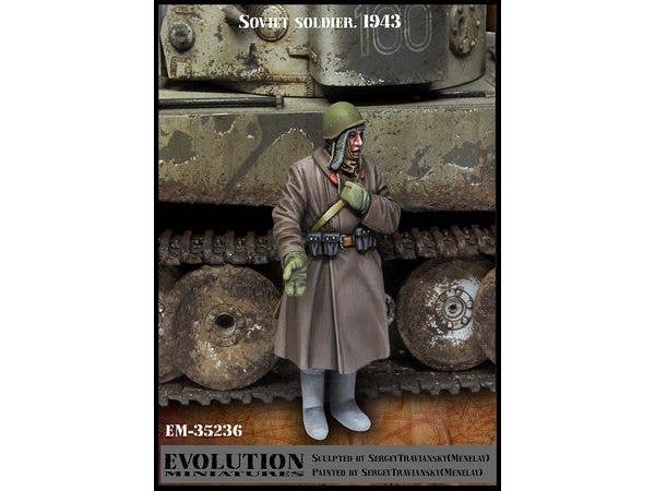 1/35 WWII 露/ソ ソビエト赤軍 タイガー戦車を説明する兵士 1943