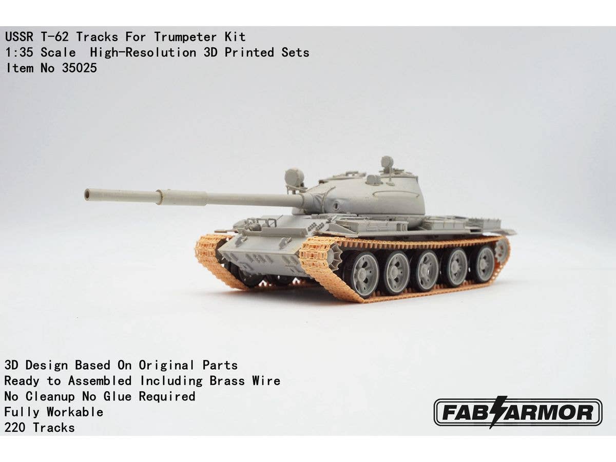 1/35 ソ連 T62戦車用可動式履帯セット (トランペッター用)