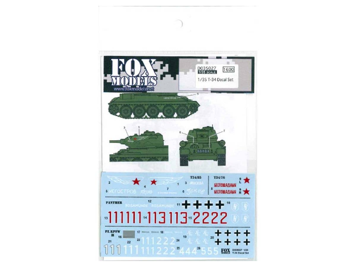 1/35 T-34 デカールセット