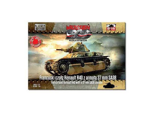 1/72 仏・ルノーR40軽戦車・37mmSA38 (長砲身) 搭載型