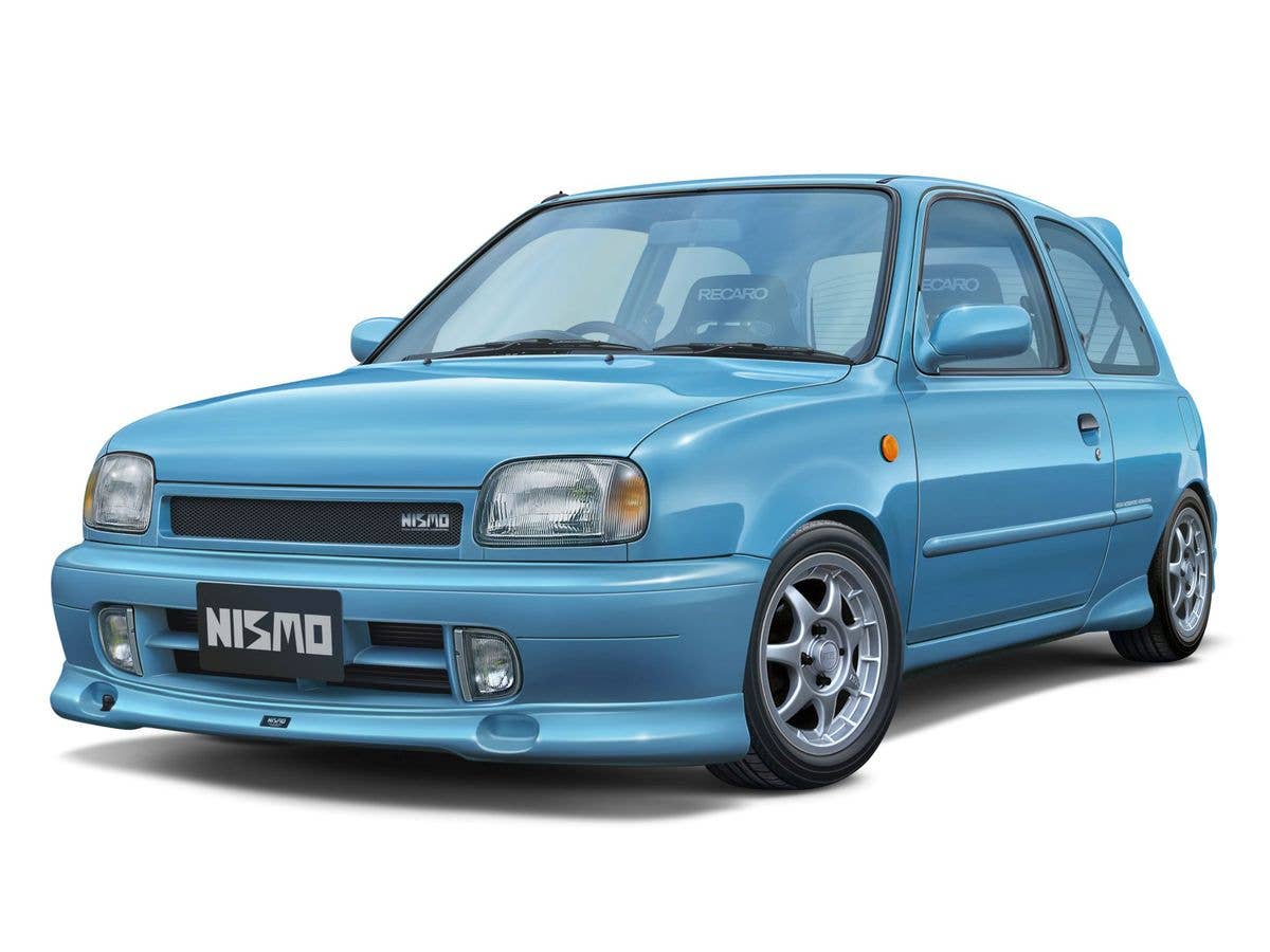 1/24 NISSAN MARCH (K11型) NISMOパーツ付き ニスモ40周年組立式ケース付き