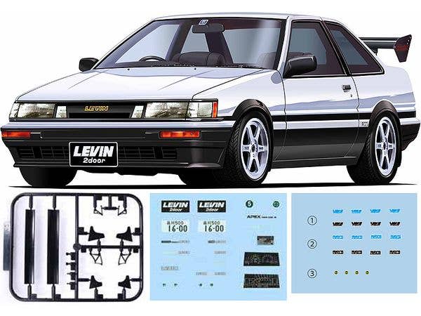 1/24 トヨタ カローラレビン 2ドア 1600GT APEX (GT・Wウィング付き)