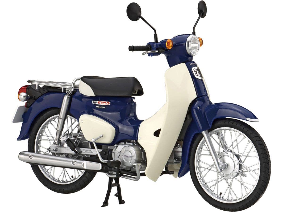 1/12 ホンダ スーパーカブ110(アーベインデニムブルーメタリック) 特別仕様(オプションパーツ付き)