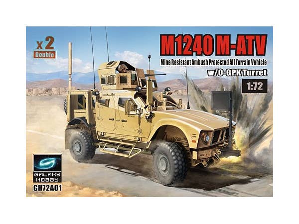 1/72 M1240 (M-ATV) MRAP w/O-GPK砲塔 (2キット入り)