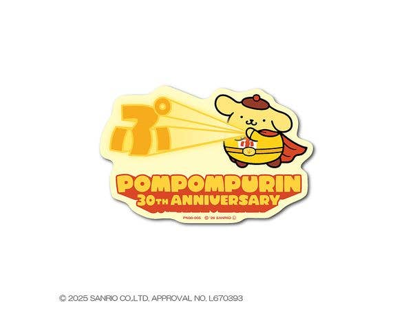 PN30-005 ポムポムプリン30th ダイカットステッカー ビーム