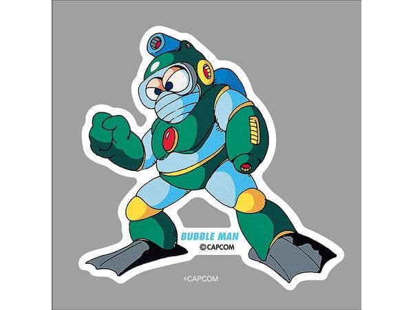ROC-004 ロックマン ダイカットステッカー BUBBLE MAN