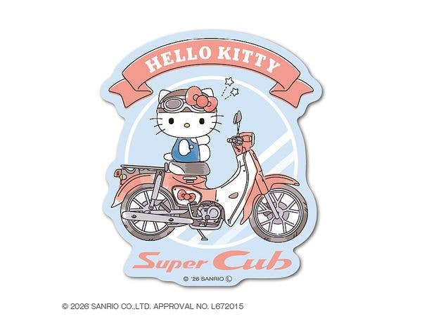 SANH-001 Honda x サンリオキャラクターズ ダイカットステッカー ハローキティ Super Cub