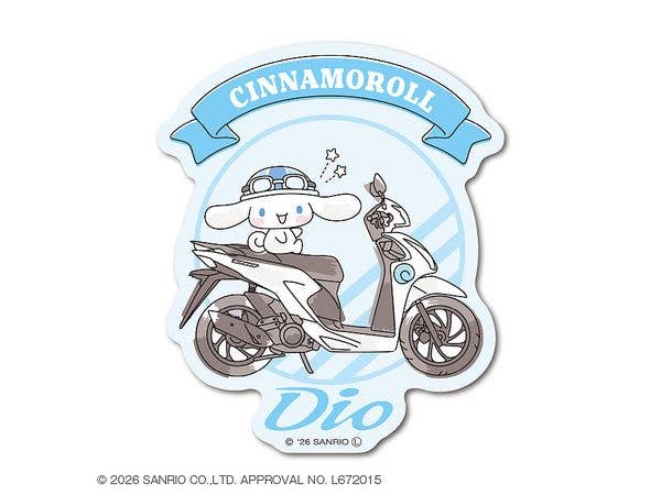 SANH-010 Honda x サンリオキャラクターズ ダイカットステッカー シナモロール Dio
