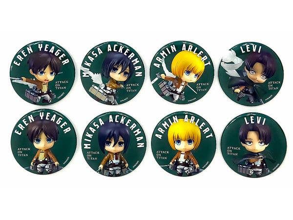 進撃の巨人 ねんどろいどぷらす トレーディング缶バッジ (ランダム1P)