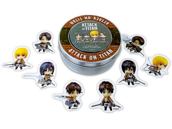 進撃の巨人 ねんどろいどぷらす 缶入りフレークシール