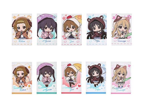 けいおん! ふわ雨シリーズ トレーディングチェキ風カード BOX(2枚入り全5種) 1Box 5pcs