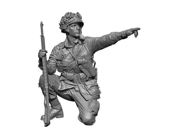 1/35 WWII アメリカ ノルマンディーの空挺部隊員 #5 方向指示