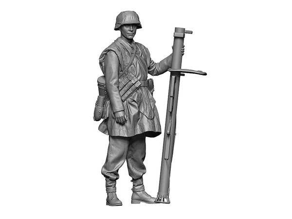 1/48 WWII ドイツ 武装親衛隊 パンツァーシュレック砲手