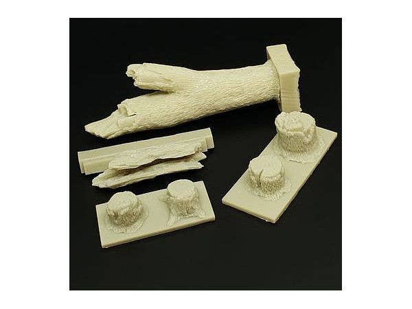 1/48 樹の幹と切り株セット (レジン製)