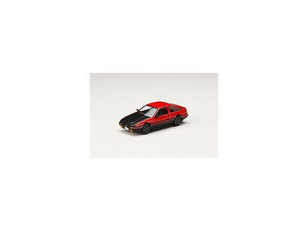 1/64 トヨタ SPRINTER TRUNEO (AE86) GT-APEX JDM カスタムバージョン / CARBON BONNET レッド/ブラック カーボンボンネット