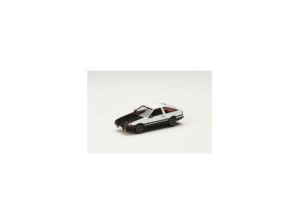 1/64 トヨタ SPRINTER TRUNEO (AE86) GT-APEX JDM カスタムバージョン / CARBON BONNET ホワイト/ブラック カーボンボンネット
