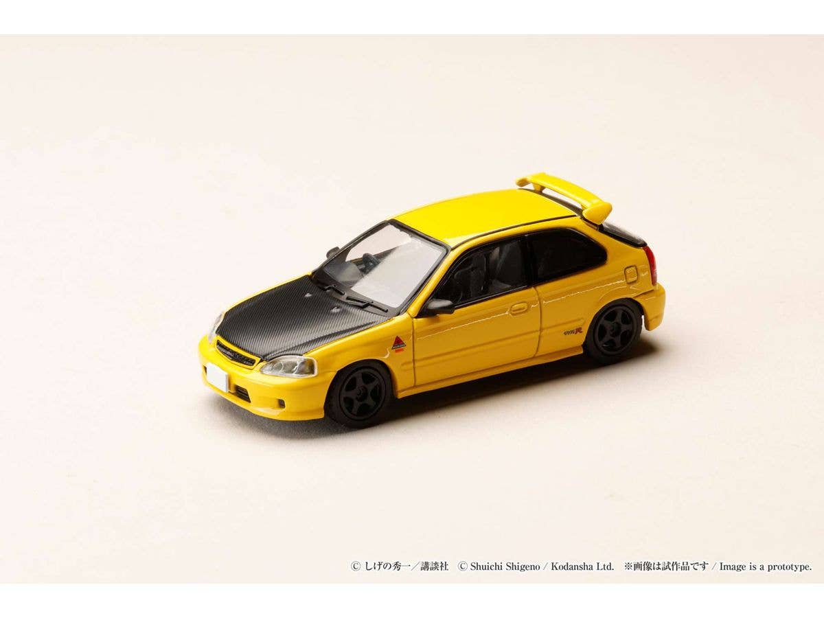 1/64 HJ64 ホンダ CIVIC (EK9) 東堂塾 / 頭文字D 舘 智幸 VS 藤原 拓海