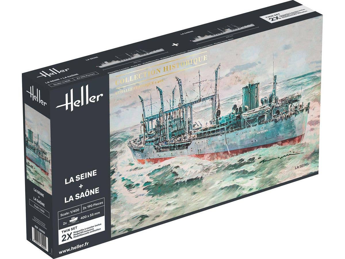 1/400 WW.II フランス軍 タンカー ラ・セーヌ & ラ・ソーヌ 2艦セット