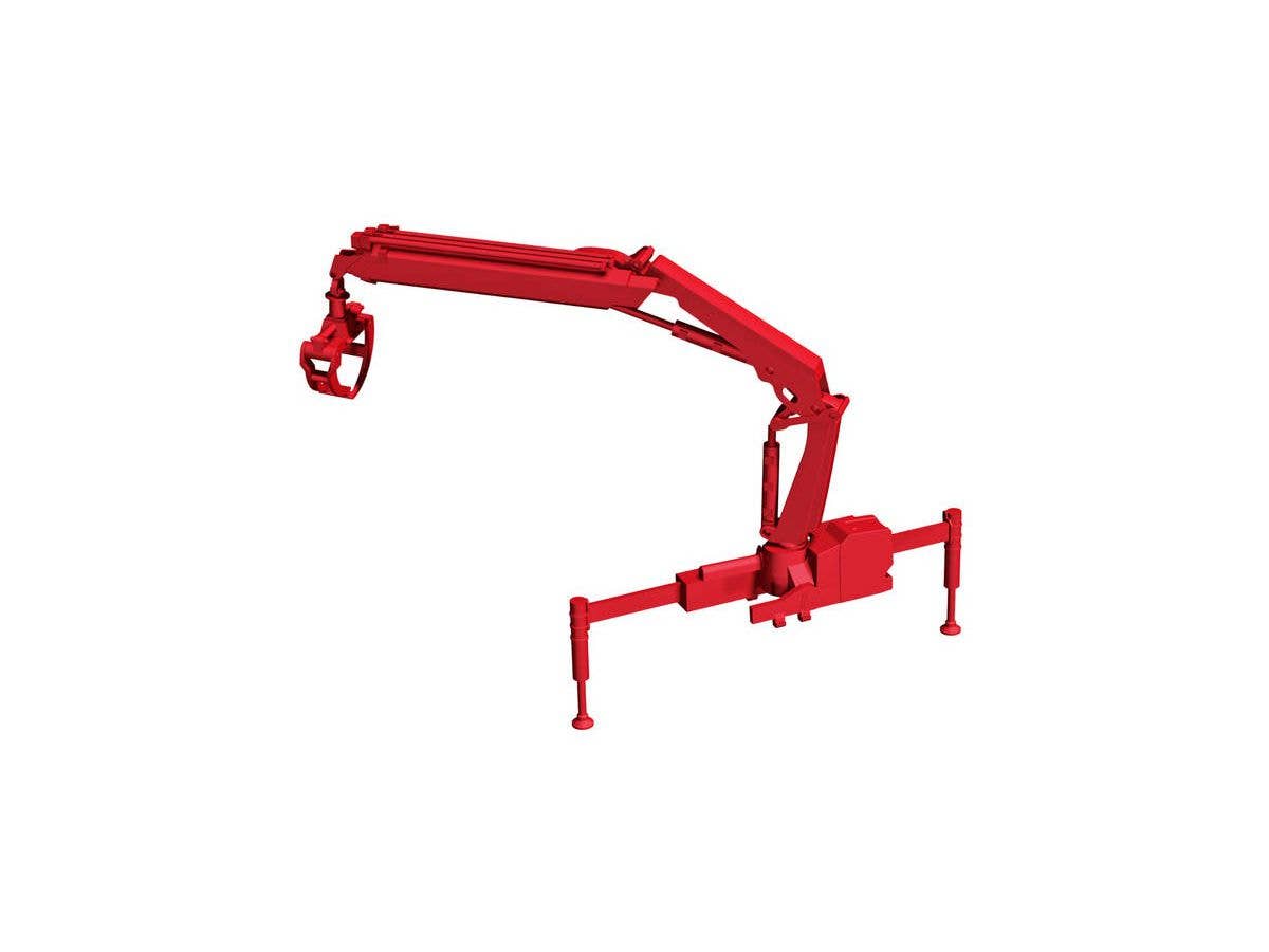 1/87 Hiab X-HIPRO 232-E3 積載クレーン with グラブ レッド