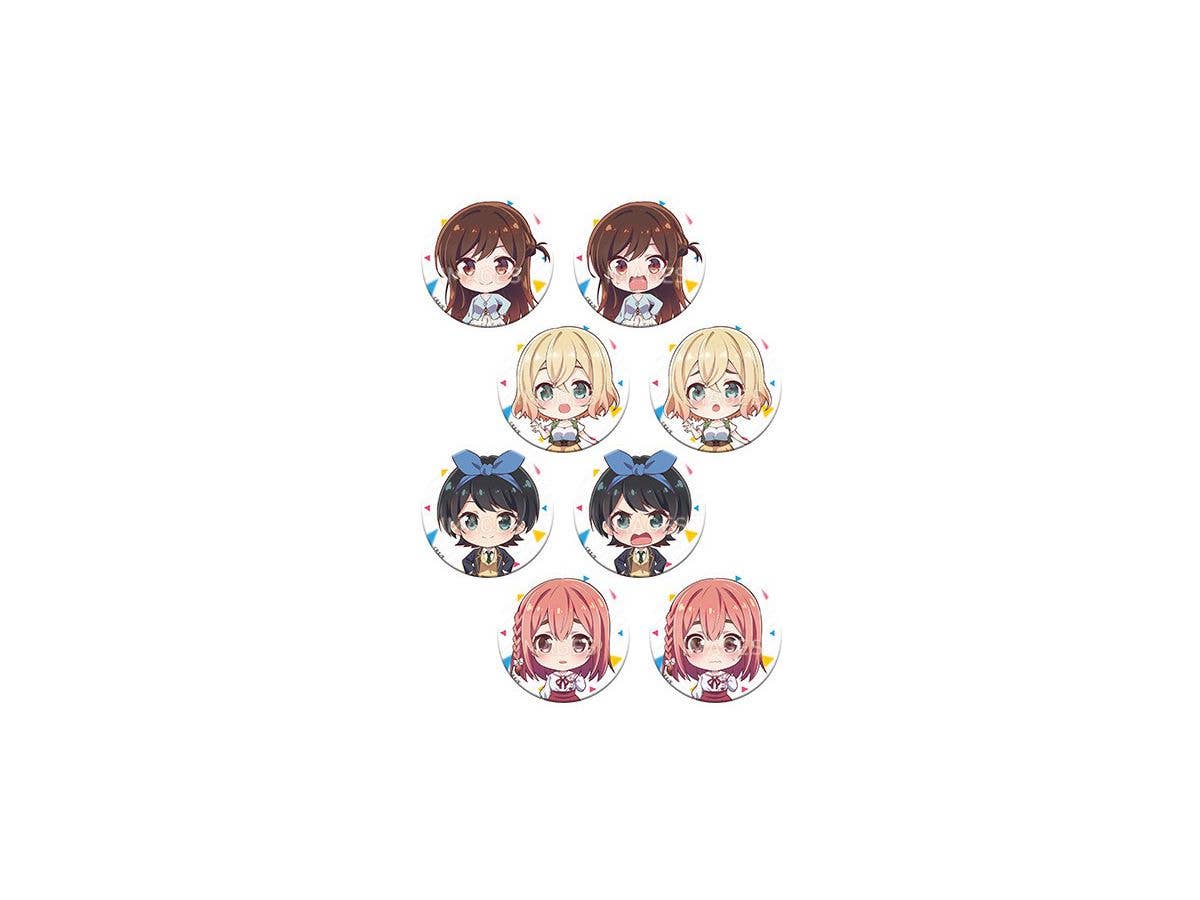 彼女、お借りします 和紙風缶バッジ 1Box 8pcs