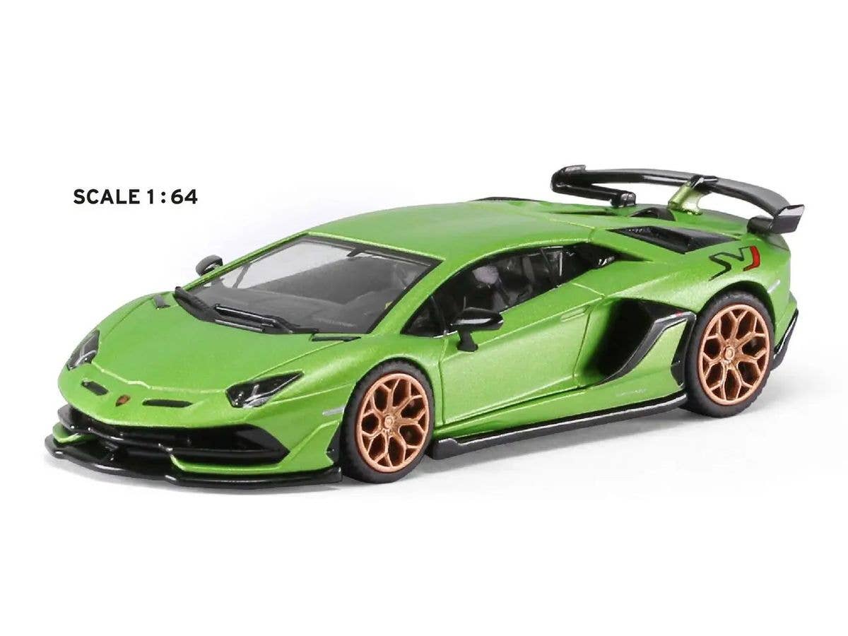 1/64 ランボルギーニ SVJ グリーン ブラックホイールリム