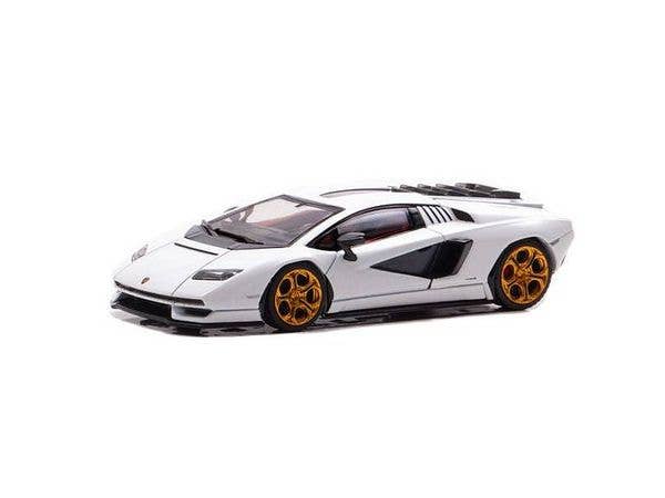 1/64 ランボルギーニ カウンタック LPI 800-4 ホワイト ゴールドホイールリム