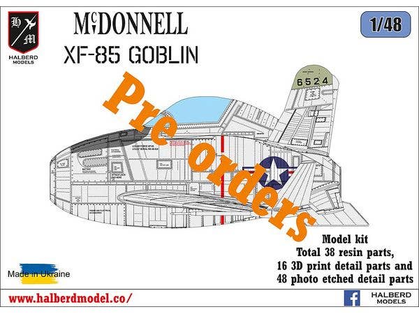 1/48 マクドネル XF-85 ゴブリン 試作戦闘機