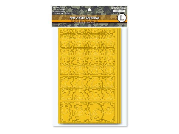 ドット迷彩用マスキングシール L (3枚入)