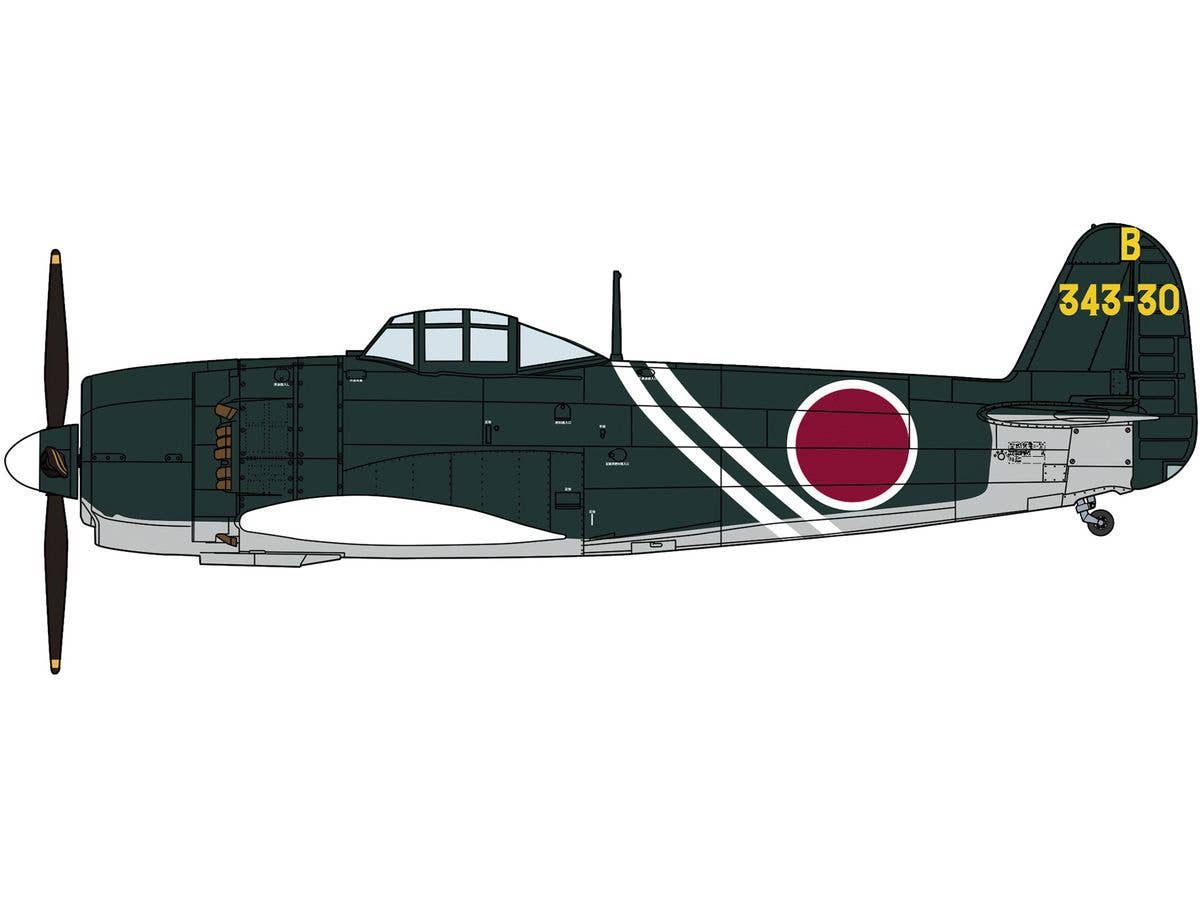 1/48 川西 N1K2-J 局地戦闘機 紫電改 後期型 第343航空隊 戦闘第407飛行隊