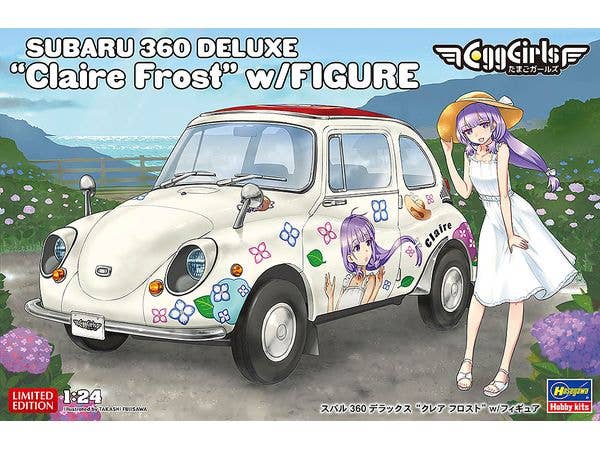 1/24 スバル 360 デラックス クレア フロスト w/フィギュア