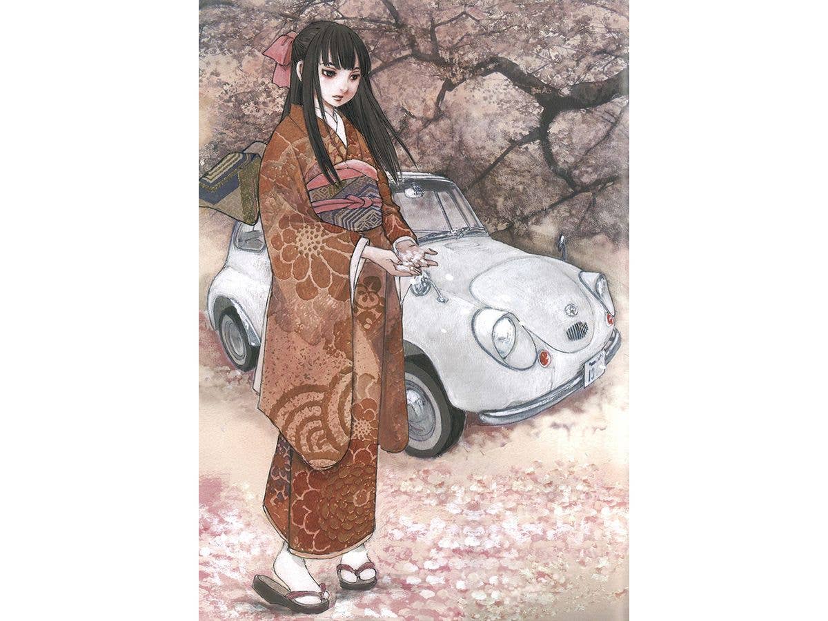1/24 旧車GIRLS スバル 360 デラックス w/フィギュア