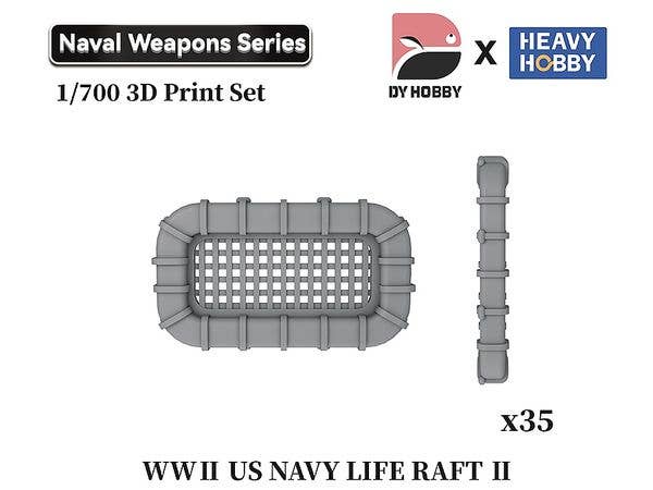 1/700 WWII アメリカ海軍 救命いかだ II (35個入)