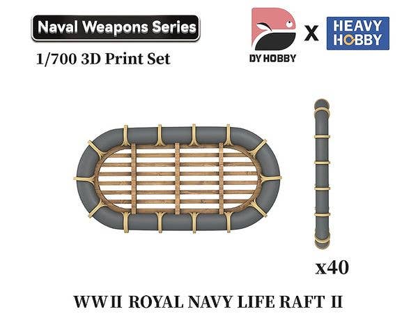 1/700 WWII イギリス海軍 救命いかだ II (40個入)
