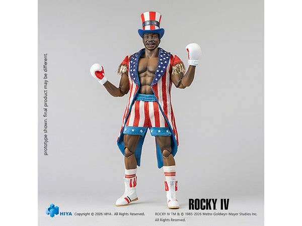 1/12 ロッキー4 / 炎の友情 アクションフィギュア アポロ・クリード