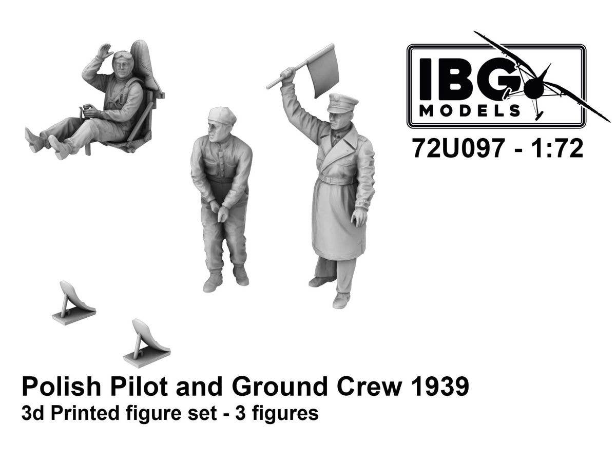 1/72 ポーランド空軍 1939年 パイロット & 整備兵セット (3体入)