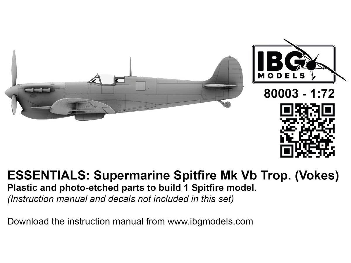 1/72 スピットファイア Mk.Vb Trop (ボークスフィルター付) エッセンシャルエディション