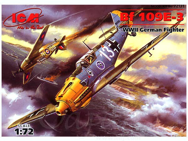 1/72 メッサーシュミット Bf109E-3 戦闘機