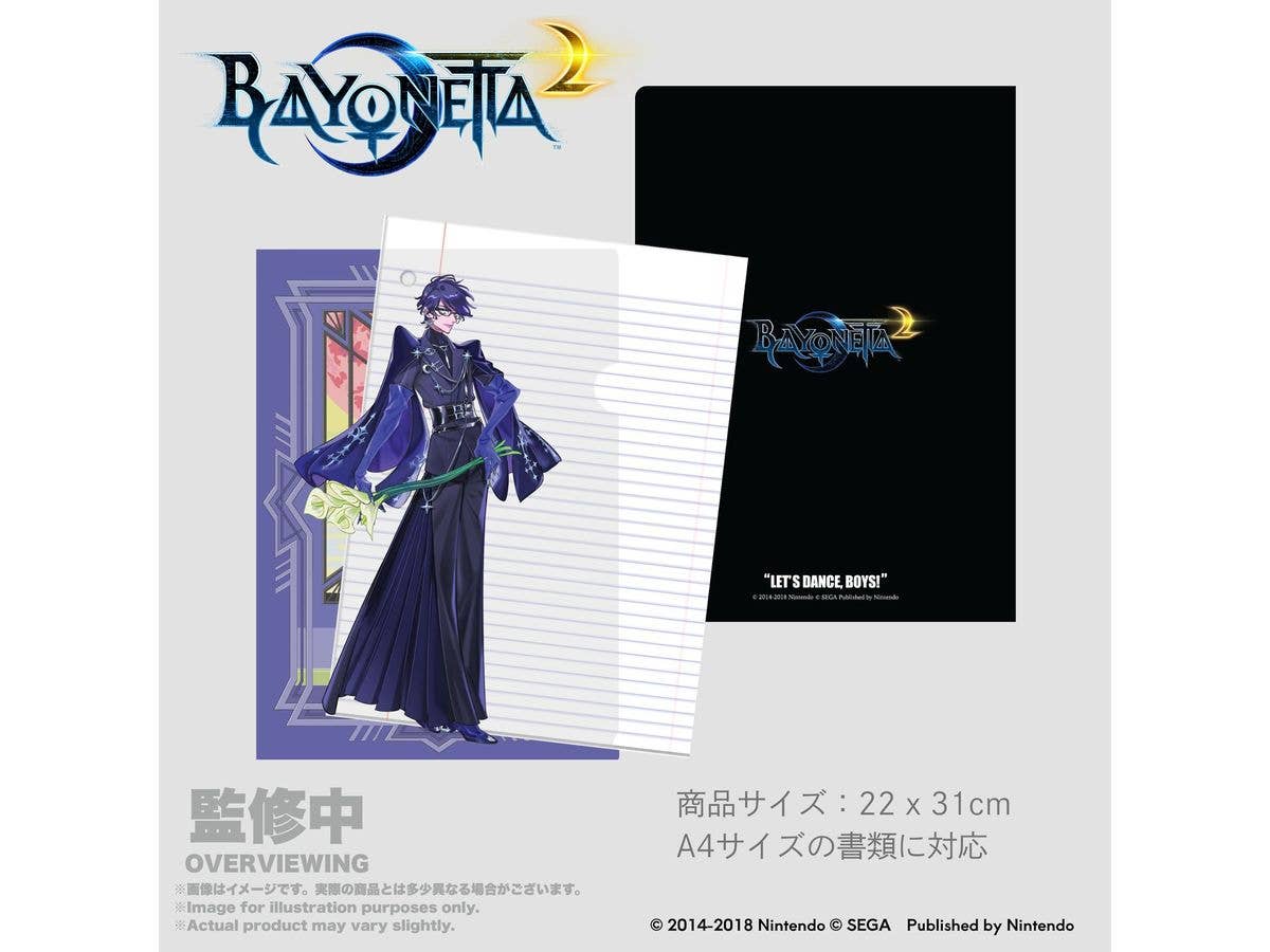 ベヨネッタ2 クリアフォルダーA4 島崎麻里氏描き下ろしキービジュアル