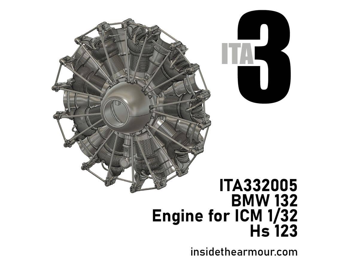 1/32 Hs 123用BMW 132エンジン (ICM用)